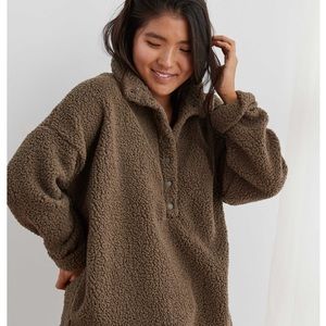Oversized Sherpa Pullover